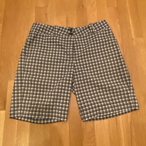 Nike Golf Dri-Fit Mens Shorts Small Check Pattern White Grey Tan. / Size Small - Picture 2 of 14